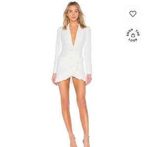 Lovers + Friends white Blazer dress